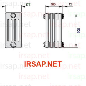Радиатор IRSAP Tesi 50500/4 T14 CL 01